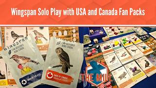 Wingspan Solo Play with USA and Canada Fan Packs