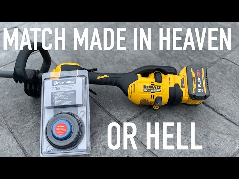 Dewalt 60volt String trimmer UPGRADES - Recommended by viewers - Husqvarna T35 INSTALL