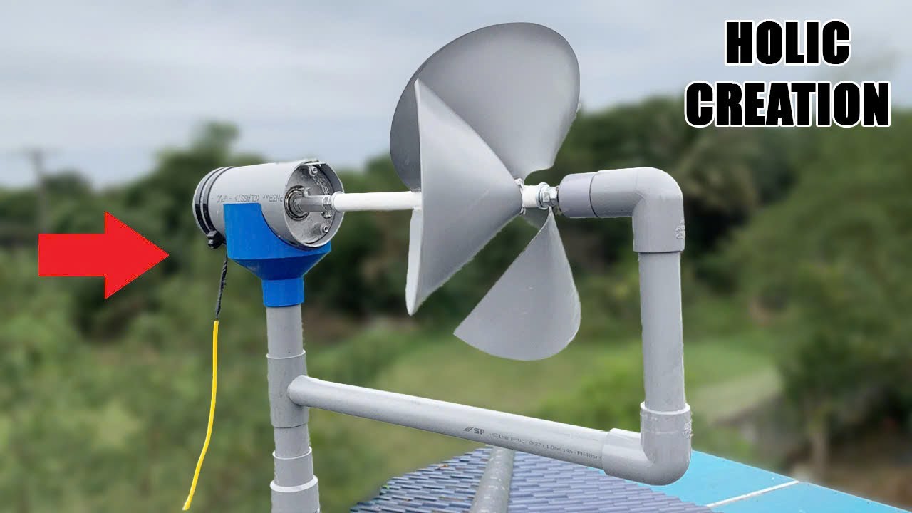 I Made My Own Free Endless Wind Generator to Heat Water at Home | Warm for Winter 2024