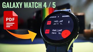 How to View PDF Files on Galaxy Watch 4 & 5 and Wear OS Watches! (With SEARCH!) 🔥 #galaxywatch4