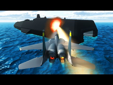 US Airforce Boards Floating MEGA FORTRESS! - Ravenfield: Battle Simulator