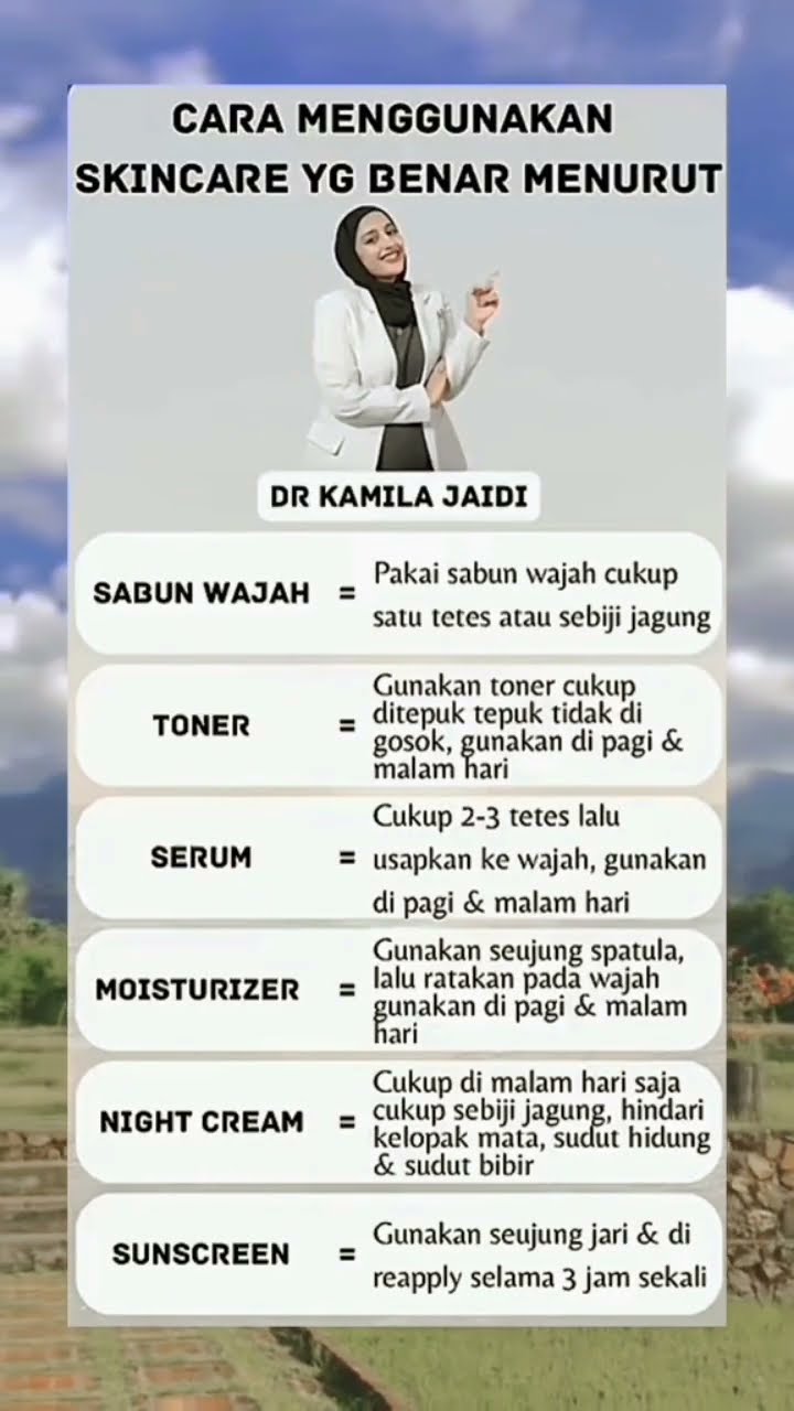 Mau kulit glowing? Yuk, simak cara menggunakan skincare yang benar ala Dr. Kamila Jaidi! 💖✨