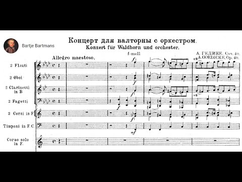 Alexander Goedicke - Horn Concerto, Op. 40 (1929)