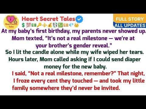 At my baby’s first birthday, my parents never showed up.Mom texted, “It’s not a real milestone — 