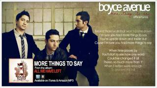 More Things to Say Music Video