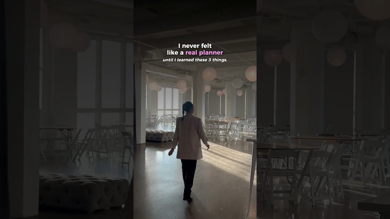 I never felt like a real event planner... until I learned this.