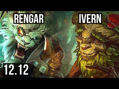 RENGAR vs IVERN (JNG) | 2.3M mastery, 600+ games, Godlike, 13/4/9 | NA Master | 12.12