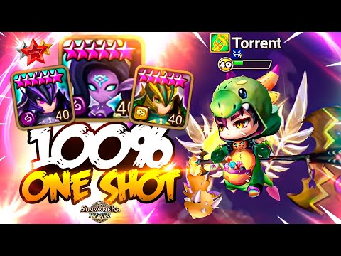 Vampire LEO + Vio RAGDOLL ONE SHOTS Enemies in Summoners War