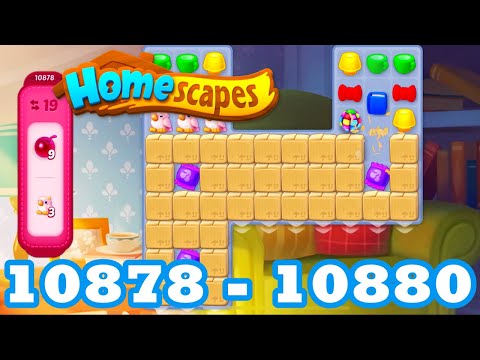 Homescapes Level 10878 - 10880 HD 3 - match puzzle Gameplay | android | IOS | 10879 GameGo Game