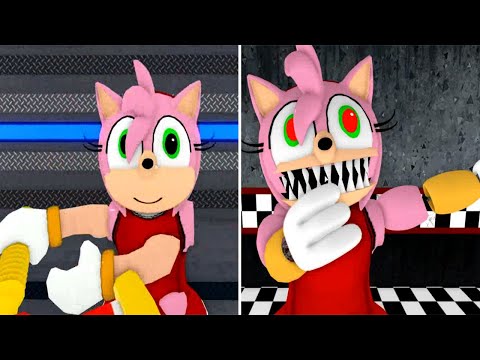 HAMMER  AMY ROSE  VS NIGHTMARE AMY ROSE  JUMPSCARE  |  Roblox Piggy FANGAME