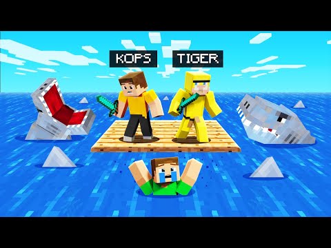 EPIC Raft Survival in Minecraft! OMG!