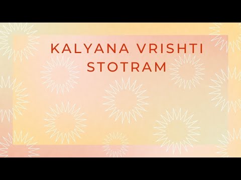 Kalyana Vrishti Stotram