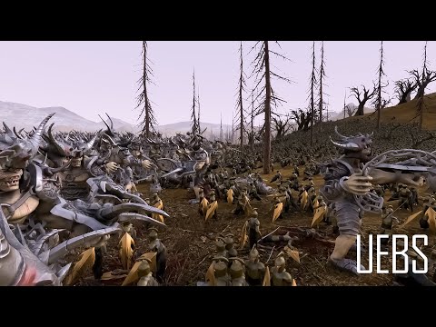 15.000 Giant Ogres vs 21.000 Elf Shields- Ultimate Epic Battle Simulator 2- UEBS 2