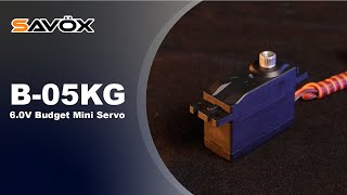 B-05MG ANALOG servo (5kg-0,16s/60°),