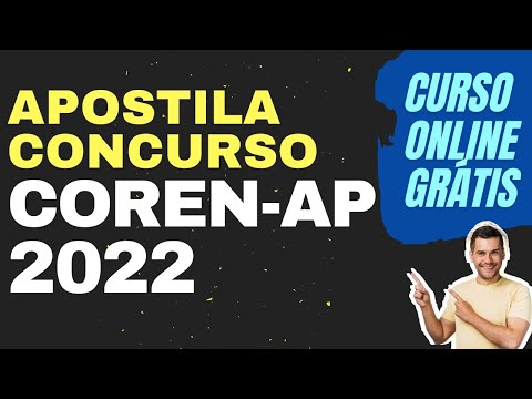 Apostila COREN-AP 2022 - Auxiliar de Serviços Gerais Grátis Curso Online