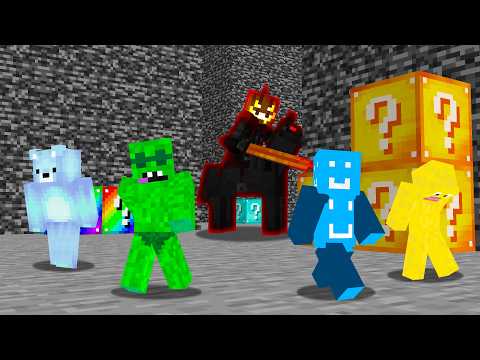 The Lucky Block Maze is Crazy in Minecraft