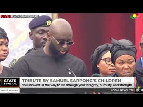 Children of Samuel Sarpong pay tribute, recalling his unwavering love, wisdom, and lasting legacy