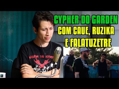 REACT CYPHER ON GARDEN - Ruzika, FalatuZetrê e Cauê Moura (CLIPE OFICIAL)
