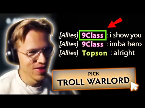 When Topson plays TROLL WARLORD with an old teammate...