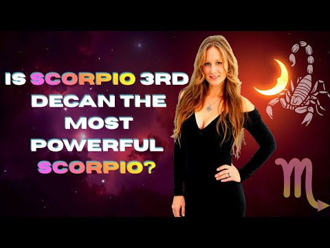 Why Scorpio 3rd Decan Is the Most Powerful Scorpio: Moon-Ruled & Intense  #scorpio