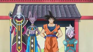 Whis Beerus Kaioshin and Goku visits Gowasu Dragon