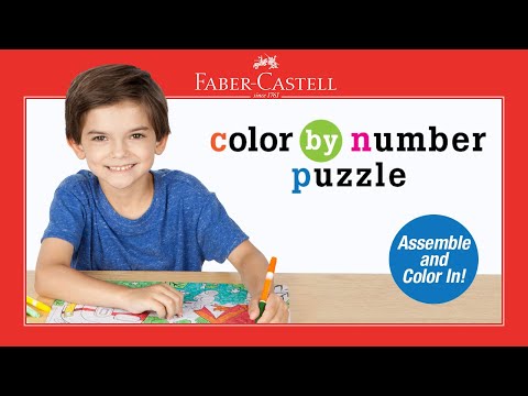 Color by Number Puzzle - Camping