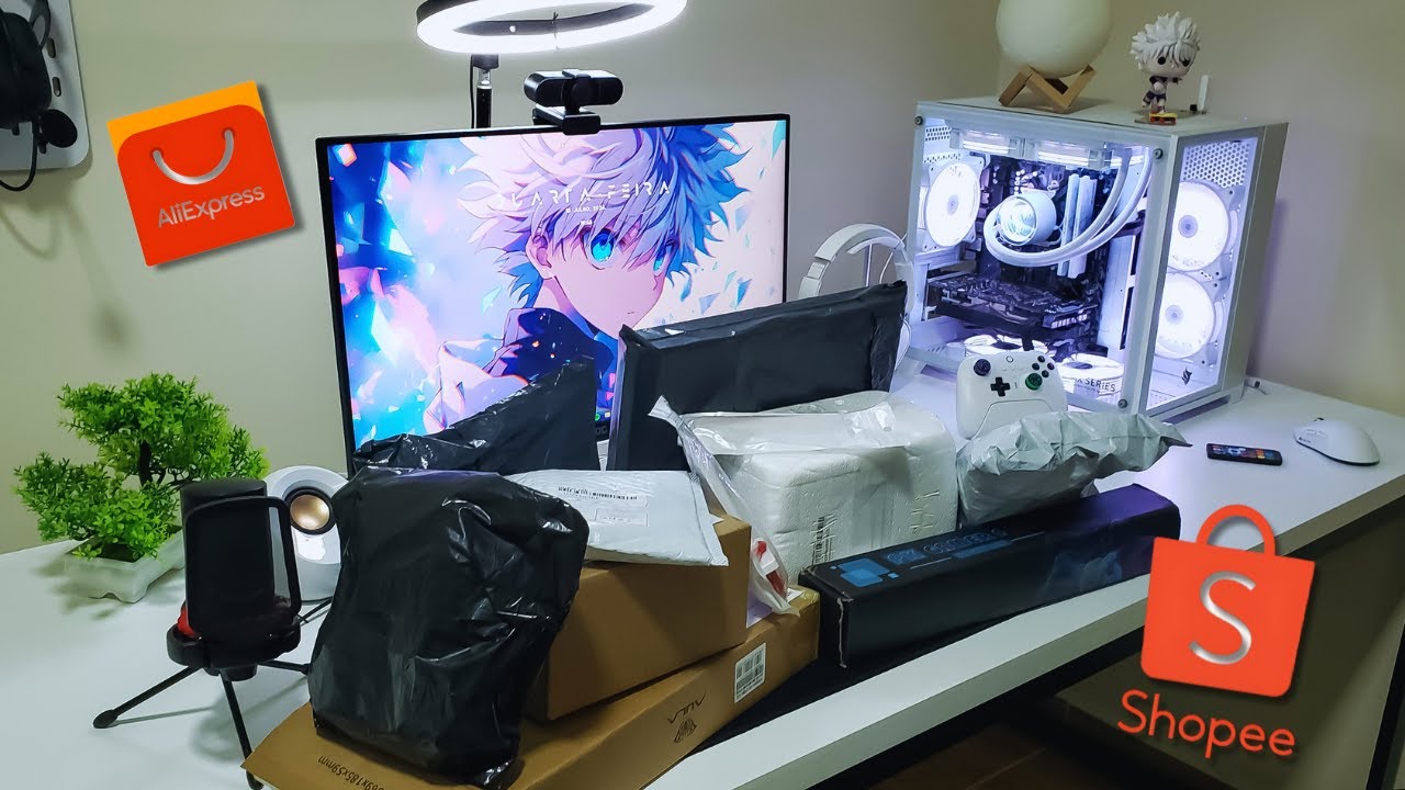 Deixando o Setup mais Bonito com itens do ALIEXPRESS e SHOPEE - Muita coisa Legal