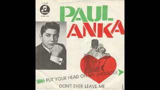 Paul Anka ~ 1959 ~ Don't Ever Leave Me
