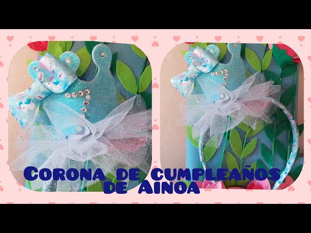 Vídeo relacionado con Alaoo Diadema con Corona de Cumpleaños, 4 Años Corona de Cumpleaños con Flores de Rosa, Accesorios de Cumpleaños con Purpurina para Mujeres Niñas Cumpleaños Fiestas