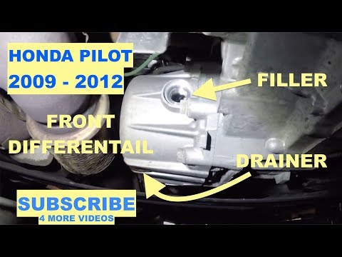How to flush front Differentail Fluid on Honda Pilot 2009 2012