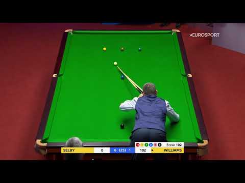 Mark Williams tries to clear the colours using his REST! [2021 World Snooker Championship]