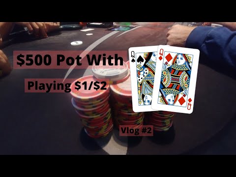 MASSIVE $500 WIN w QQ!! Playing 1/2 - Poker Vlog 2019 Ep 2 - Poker Vlog 1/2 - Poker Vloggers