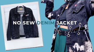 EPIC No-Sew Denim Jacket! | Upcycle #Withme