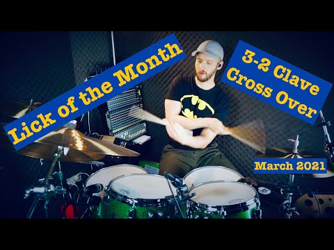3-2 Rumba Clave Cross Over Drum Lick Lesson (Lick of the Month #3)
