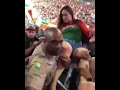 Miami female fan slapped by cop