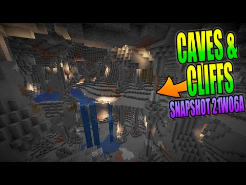 GamerCory - Minecraft 1.17 - Snapshot 21w06a - New Noise Cave Generation & Increased World Height!