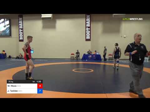 2018 Marine Corps US Open/UWW Junior Freestyle 70 Con 32 #2 - William Moss (CMWC) Vs. Jack Taddeo