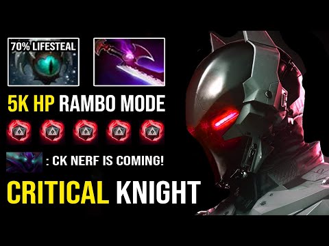 1 MAN RAMBO +70% Crit Lifesteal Insane Hard Carry with Skadi Silver Edge Chaos Knight DotA 2