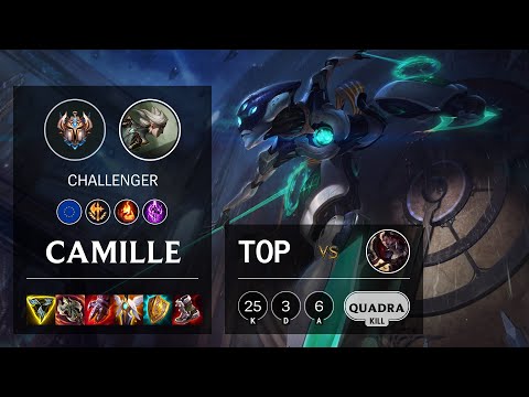 Camille Top vs Darius - EUW Challenger Patch 11.18