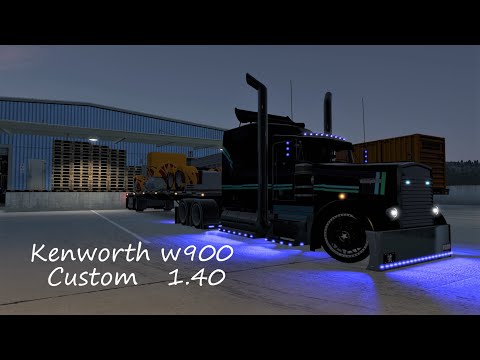 American Truck Simulator 2021 4k Kenworth w900 Custom Peterbilt Haul From Pendleton to Bend 1.40