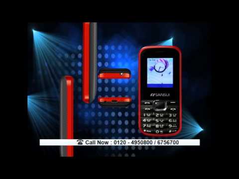 Sansui S183 Dual Sim Mobile Phone - Black Red