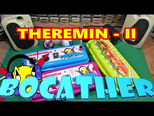 Vídeo relacionado con Electrónico para Mini Theremin con sistema de antena reconfigurable y altavoces integrados para un rendimiento de sonido flexible
