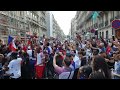Crowd in Paris getting Fired up before World Cup 2018.
