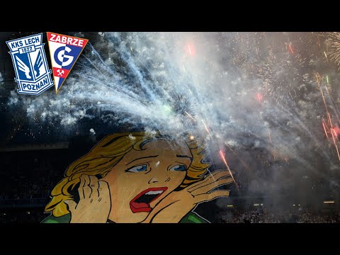 LECH POZNAN - GORNIK | Pyro Ultras Lech Poznań vs Górnik Zabrze - Fajerwerki na oprawie Lecha Poznań