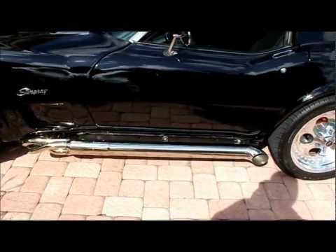 1976 Corvette OBX Stainless Sidepipes Hooker Max Flow inserts