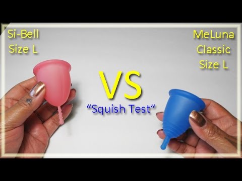 Si-bell vs MeLuna Classic "Squish Test" - Menstrual Cups