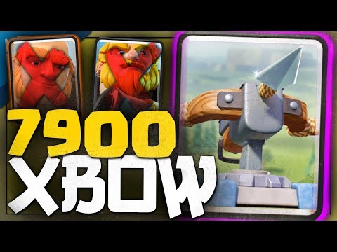 7900+ w/ F2P X-BOW CYCLE DECK ft. Ian || Clash Royale Top Ladder Pushing