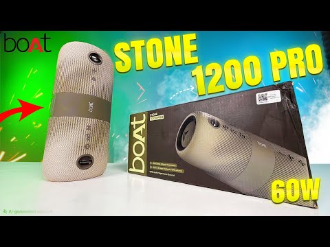 Boat Stone 1200 Pro Bluetooth Speaker | 60W | Unboxing Review Sound Test | Best Bluetooth Speaker