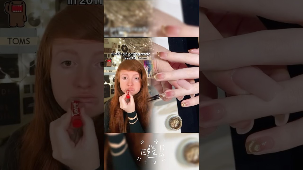 tumblr girl getting ready in#shorts