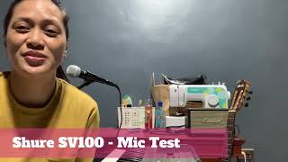 Video thumbnail for Shure SV100 Microphone Test - Will You Still Love Me Tomorrow by Not Those Two Again